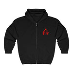 I.F. Shield/Stay on Target zip up hoodie