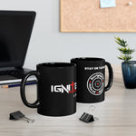 Stay on Target 11oz Black Mug