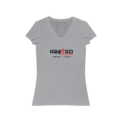 Women's Jersey Short Sleeve V-Neck Tee